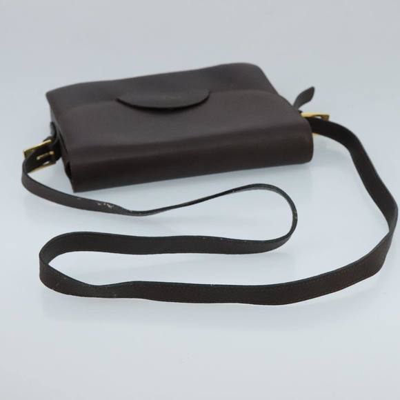 VALENTINO Shoulder Bag Leather Brown Gold Auth ar12877 - Picture 7 of 16